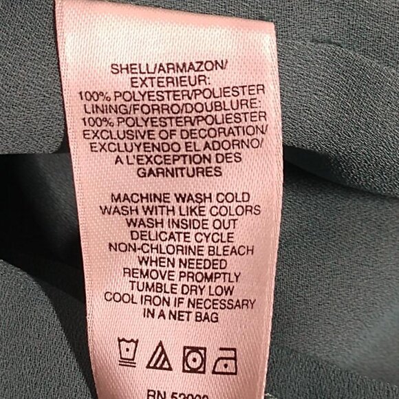 DKNY Jeans Green/Blue Paisley Two Piece Dress - Picture 14 of 15